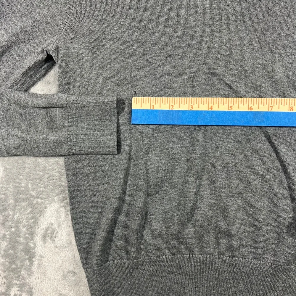 BANANA REPUBLIC Crewneck Sweater Mens XS‎ Grey Silk Cashmere Blend 710045-02